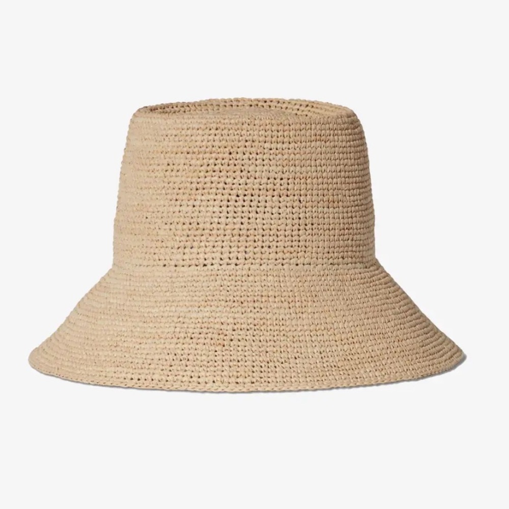 Make an offer NWT Felix Natural Janessa Leone Tan Woven Raffia Hat - Picture 3 of 7